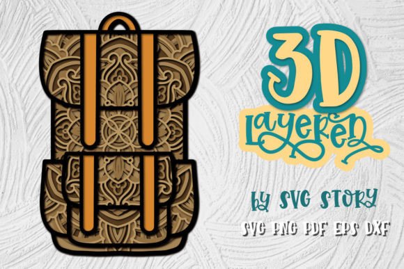 3D Backpack Camper Layered SVG: A Creative Tool for Designers and Crafters