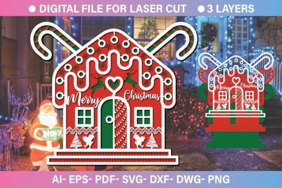 3d Christmas House Paper Cut SVG File: A Comprehensive Overview