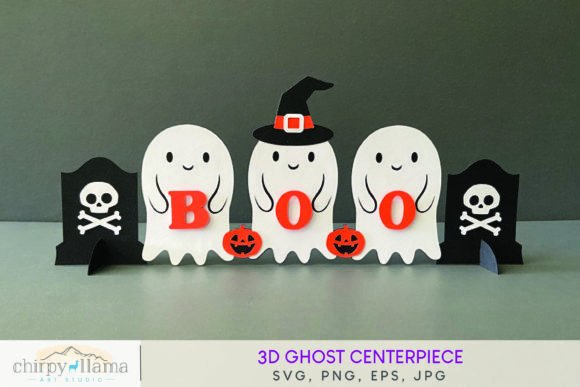 3D Halloween Ghost Centerpiece: A Creative and Versatile Decoration