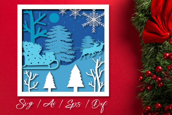 3D Layered Christmas Shadow Box Svg: A Creative and Practical Holiday Design