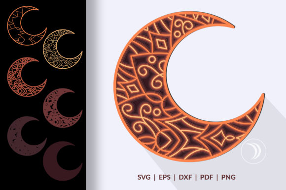 3D Moon Mandala Layered SVG Cut File: A Strategic Tool for Creative and Business Applications