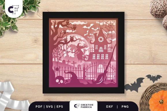 3D Shadow Box Halloween Night Scene: A Creative Way to Celebrate the Spooky Season