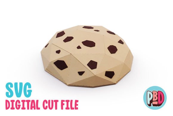 Chocolate Chip Cookie 3D Papercraft: A Sweet Addition to Your Crafting Projects