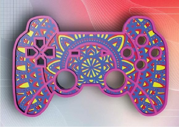 Controller 3D Mandala 4 Layers: A Versatile Design for Creative Projects