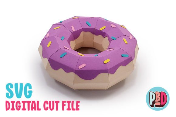 Donut 3D Papercraft: A Creative and Practical Decor Solution