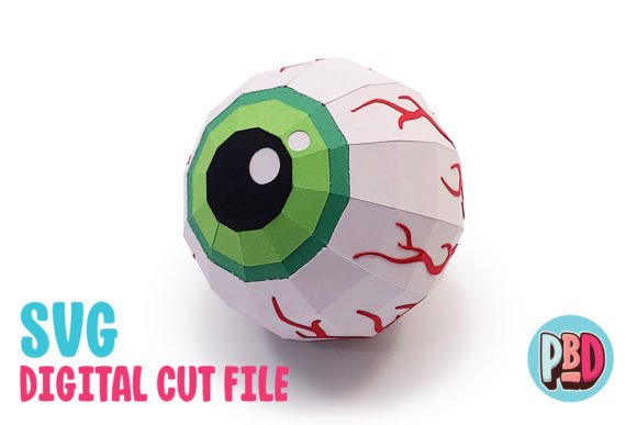 Eyeball 3D Papercraft: A Spooky Addition to Your Halloween Decor