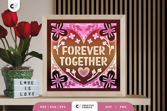 Forever Together 3D Shadow Box Paper Cut: A Unique Crafting Experience