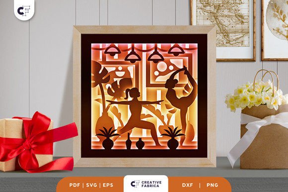 Girl Best Friend Yoga 3D Shadow Box: A Creative and Meaningful Craft Project