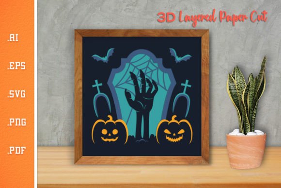 Halloween 3D SVG Paper Cut 10