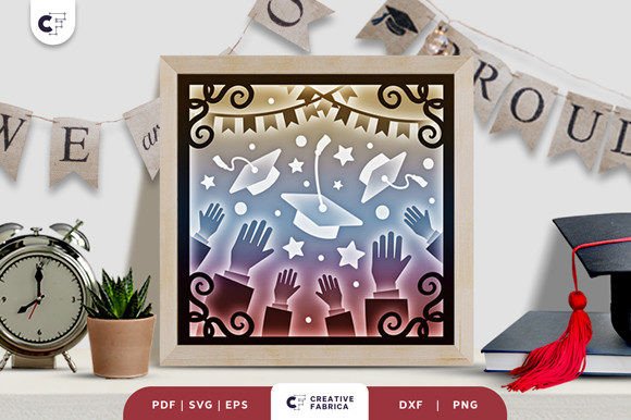 Hands Throwing Graduation Caps 3D SVG: A Creative Way to Celebrate Achievement
