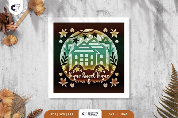 Home Sweet Home Autumn 3D Shadow Box: A Creative Fall Craft