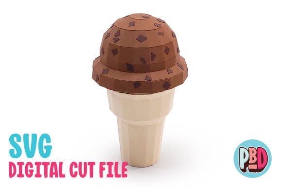 Ice Cream Cone 3D Papercraft: A Creative and Practical Decor Solution