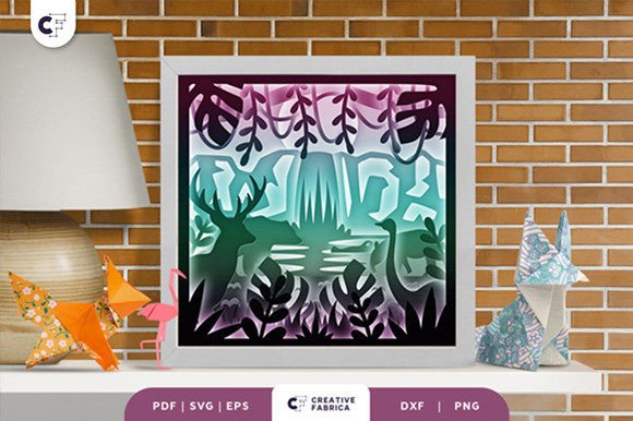 Jungle Animal Life 3D Shadow Box: A Creative Craft for Enthusiasts and Professionals
