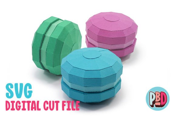 Macarons 3D Papercraft