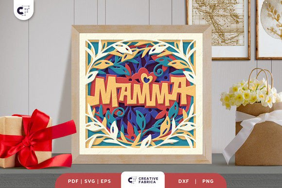 Mamma Floral Wreath 3D Shadow Box SVG: A Unique Crafting Opportunity