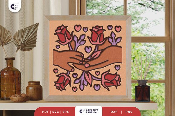 Mother and Baby Hand 3D Shadow Box: A Creative and Meaningful Craft Project