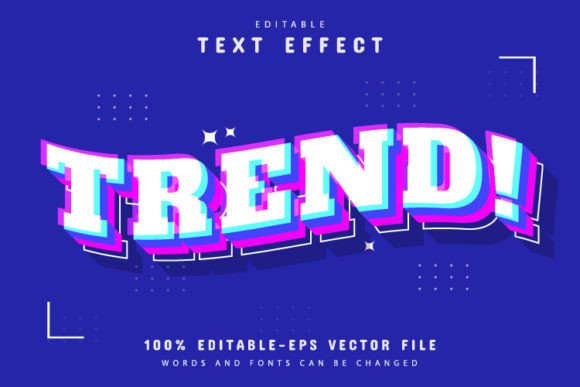 Trend Modern 3D Style Text Effect: A Versatile Design Solution