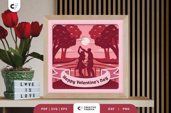 Valentine’s Couple 3D Shadow Box: A Creative and Practical Craft Resource